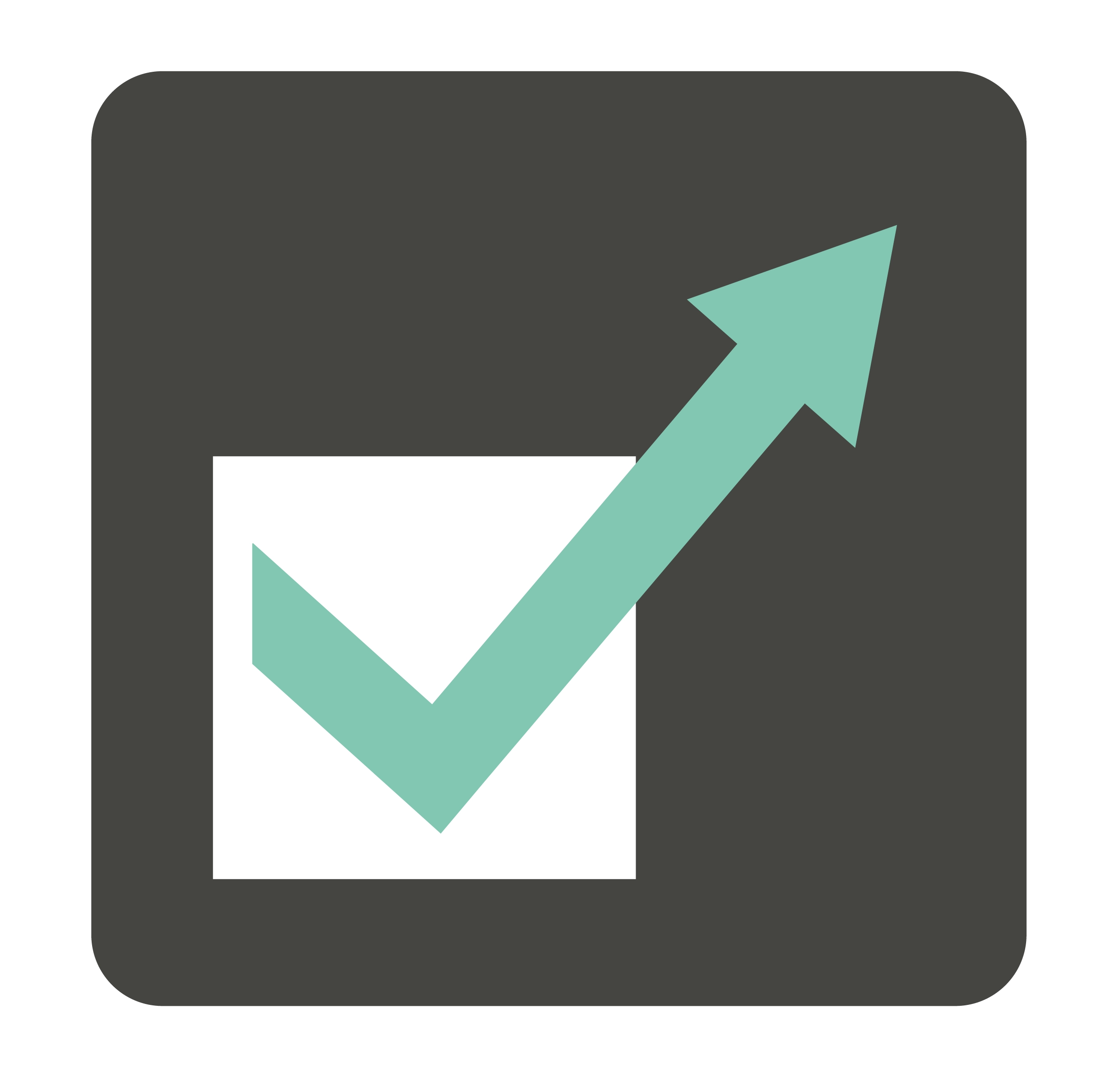 Illustration of an upward pointing graph