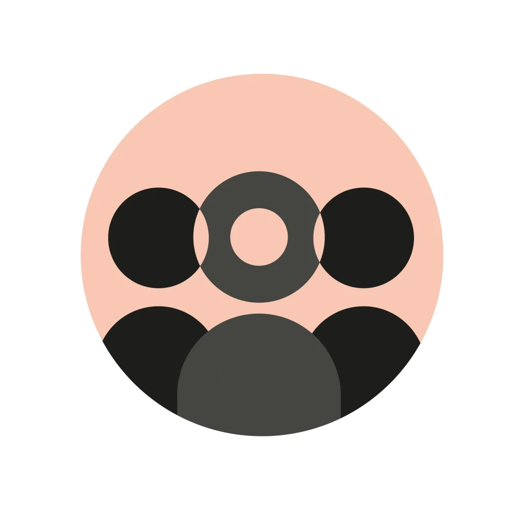 Icon of three people